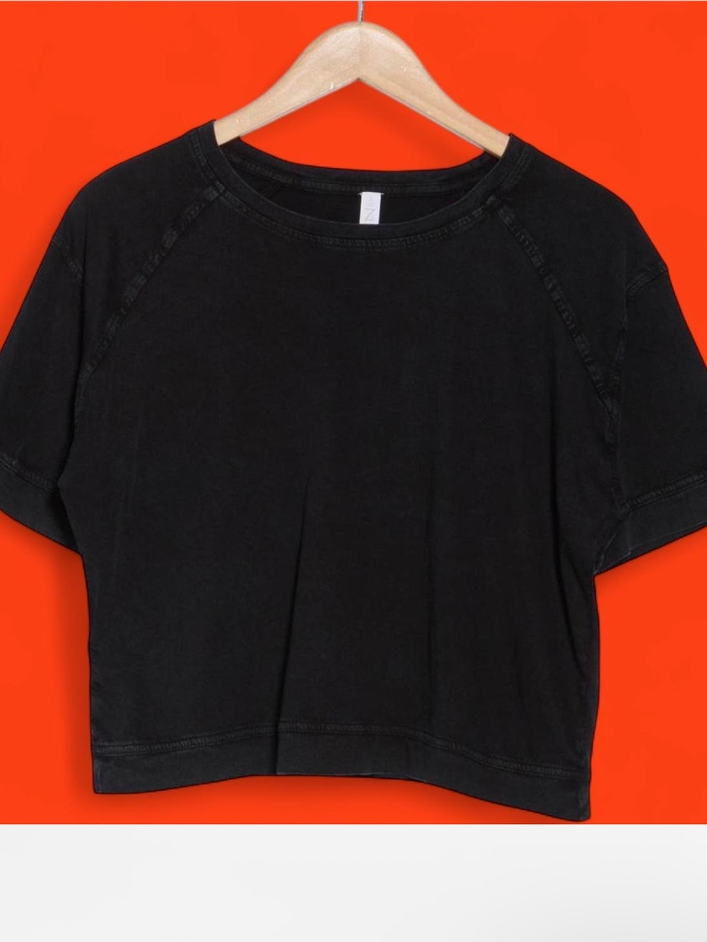 Z by Zella Black Boxy Cropped Crewneck Tee - Women - Picture 4 of 9